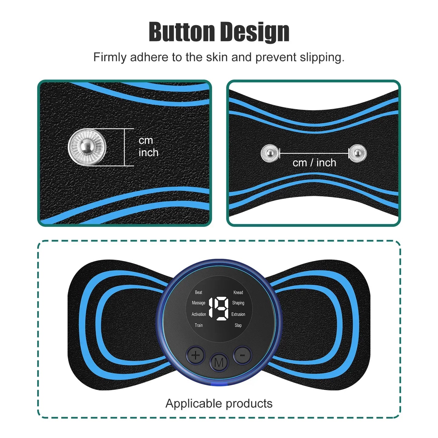 Cervical Massage Pad for Mini Cervical Massager, Self-adhesive Cervical Massage Patch for Neck Massager, 5/10 Pcs