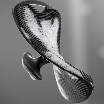 Cepillo de limpieza corporal de silicona suave para exfoliación, práctico, fácil de limpiar, cepillo de baño de silicona, 1 ud.