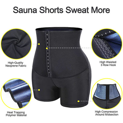 MISSMOLY Sweat Sauna Briefs Body Shaper Shorts Slimming Shapewear for Weight Loss Waist Trainer Tummy Control Thermal Leggings