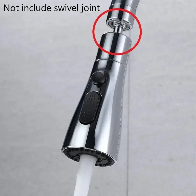 Boquilla rociadora para grifo extraíble de cocina, conexión de 1/2 ", 3 modos, ABS, ahorro de agua, lavabo de baño, cabezal rociador de ducha
