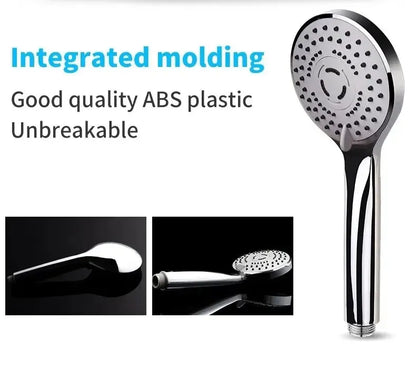 Pressurized Handheld Shower Head Set for Bathroom, Shower Nozzle, Large Water Outlet, 5 Modes, Universal Fit, Water Saving