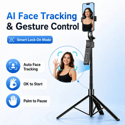 Gimbal para Teléfono con IA | Trípode Bluetooth