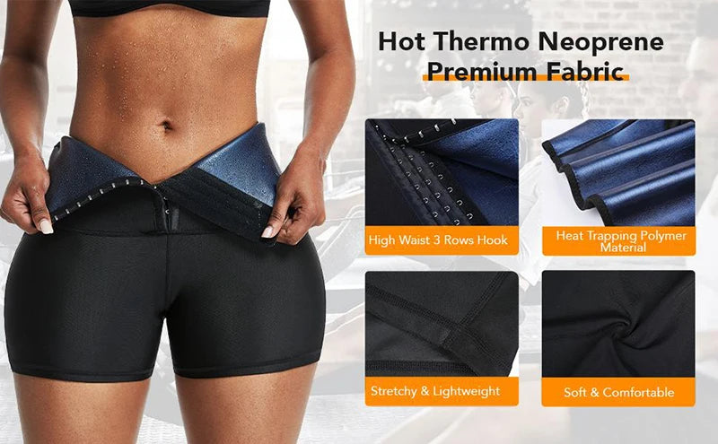 MISSMOLY Sweat Sauna Briefs Body Shaper Shorts Slimming Shapewear for Weight Loss Waist Trainer Tummy Control Thermal Leggings