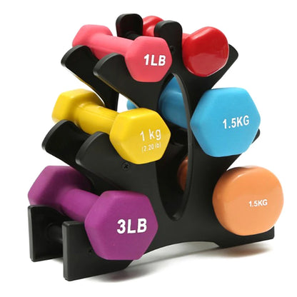 Soporte de Almacenamiento para Mancuernas de 3 Niveles, Soporte Multicapa para Mancuernas, Soporte para Pesas para el Hogar, Oficina o Gimnasio