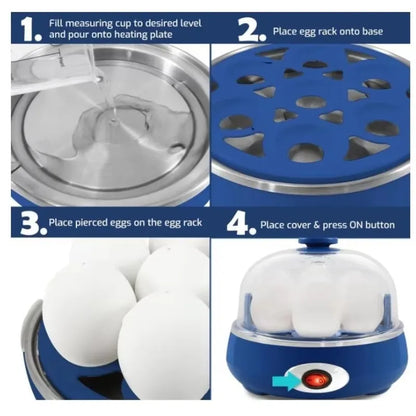 Cocedor de Huevos Eléctrico para 7 Huevos | Automático y Portátil