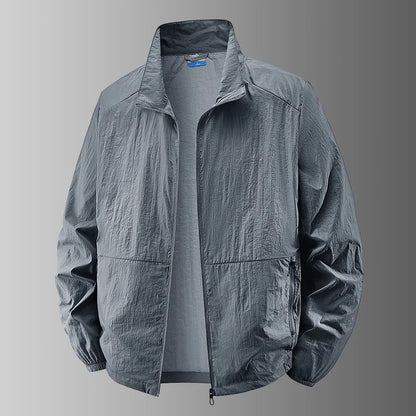 Chaqueta UV UPF50+ para Hombre Tallas Grandes – Cortavientos Ligero de Verano M-8XL