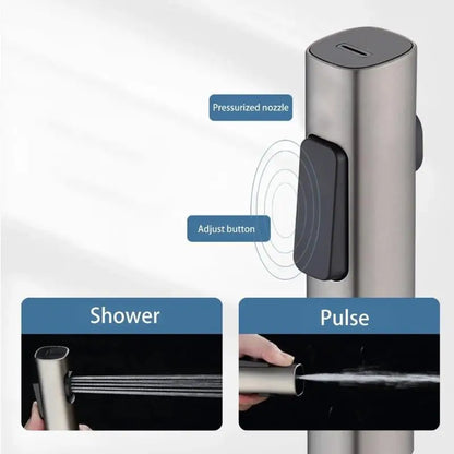 Rociador de bidé para inodoro de presurización, cabezal de ducha Universal de 4 pulgadas, accesorios de baño de mano para limpieza de WC, pulverizador de manguera de agua