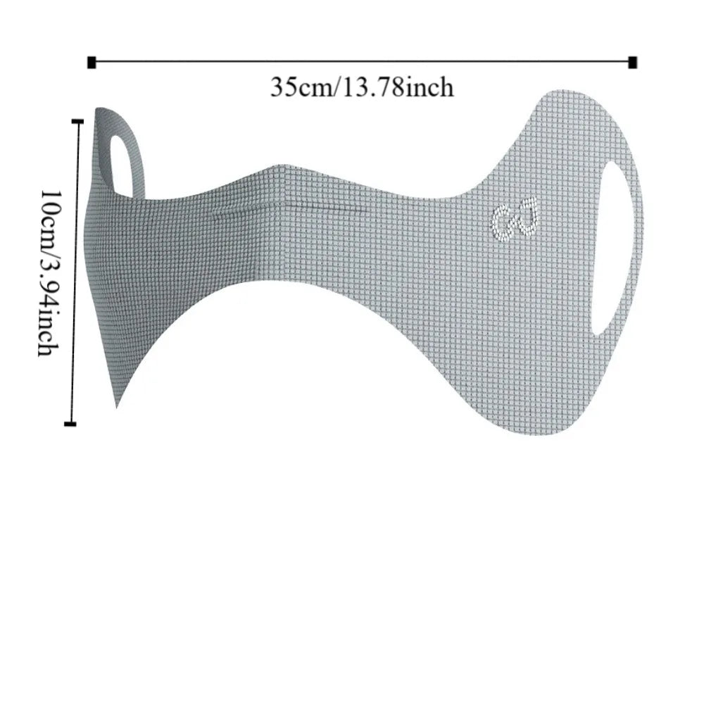 Summer Elastic Ice Silk Mask, UV Protection, Thin Eye Patches, Solid Color Sun Protection Veil, Riding Golf Face Mask