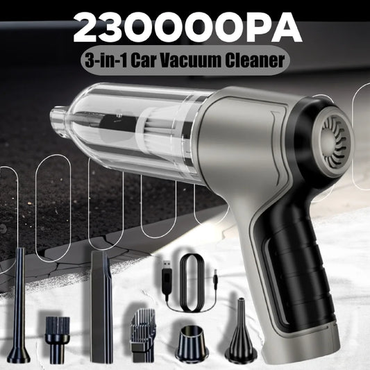 Aspiradora de coche, Mini máquina de limpieza de succión fuerte, soplador portátil inalámbrico, plumero de aire para electrodomésticos
