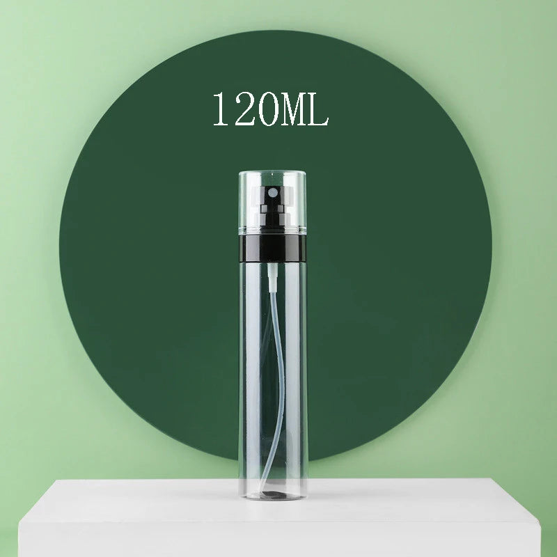 Botella pulverizadora esterilizada con Alcohol, dispensador de tóner para cosméticos, botella vacía con pulverizador en movimiento, portátil, para viaje, 30/60/80/100/120ml