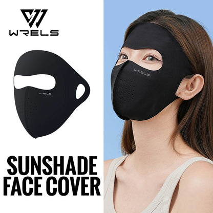 WRELS UV Protection Mask Ice Silk Sun Protection Mask Lightweight Breathable Cyclist Face Mask Anti-UV 400 Face Mask for Men and Women