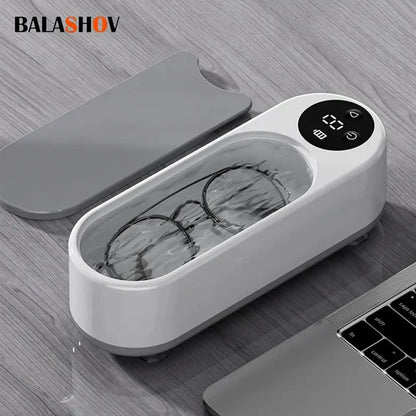 Portable Household Cleaning Machine, 450ml Ultrasonic Cleaner, Jewelry Cleaning Machine for Rings, Glasses, Makeup Brushes