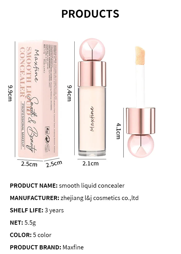 Pore-blurring, hydrating, oil-control, long-lasting, sweatproof, transfer-proof concealer to cover facial imperfections