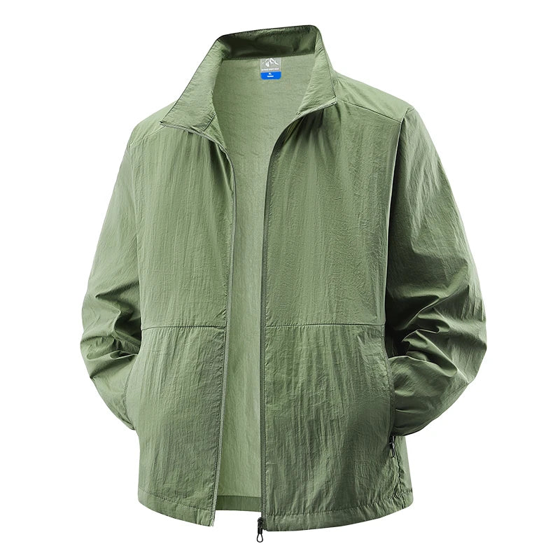 Chaqueta UV UPF50+ para Hombre Tallas Grandes – Cortavientos Ligero de Verano M-8XL