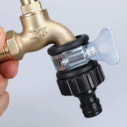 2pcs Durable Universal Water Tap Adapter, Plastic Hose Connector Faucet Quick Connect for Car Wash Garden Irrigation