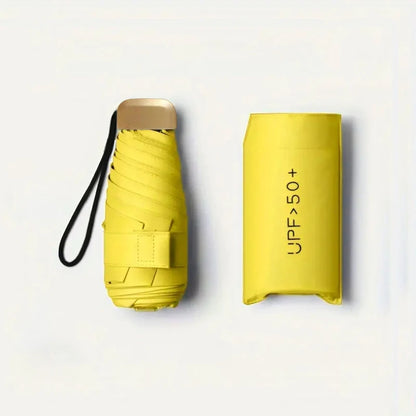 Paraguas UV Ultraligero Plegable – Sol y Lluvia, Dosel 190T