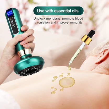 Smart Suction Medical Cupping Set, Beauty Massager, Glass Jars, Anti-Cellulite Cupping, Vacuum Slimming Guasha Massage