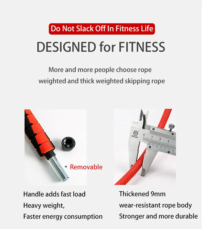 Cuerda para saltar, Crossfit, boxeo, cuerda para saltar pesada, asas de agarre de espuma para entrenamiento físico, entrenamiento de fuerza de resistencia