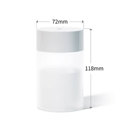 260ML USB Ultrasonic Air Humidifier LED Lamp Mini Essential Oil Diffuser Car Purifier Aromatic Anion Mist Maker with Romantic Light