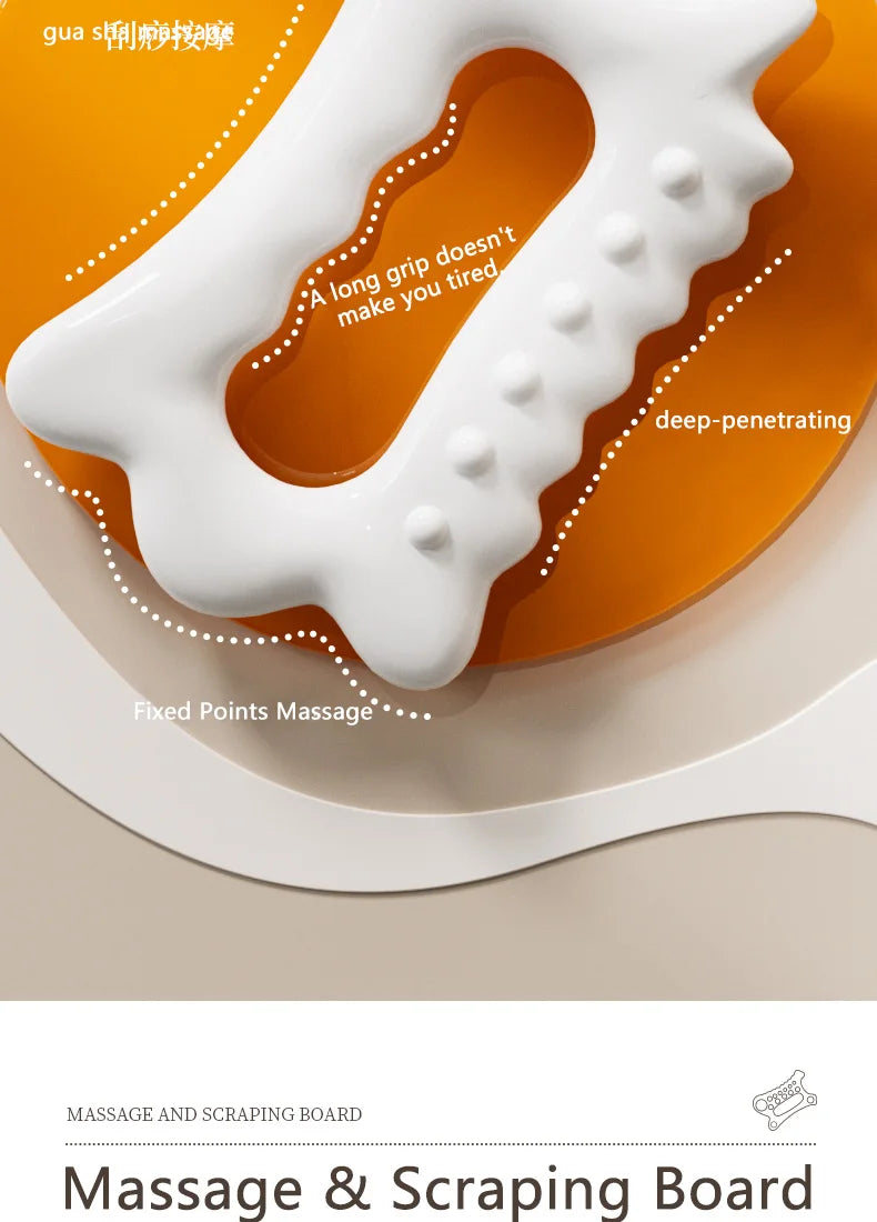 Tabla de masaje Gua Sha para mantenimiento Facial, placa de raspado de cuerpo completo portátil sin estática resinosa para mujeres y adultos, novedad de 2024