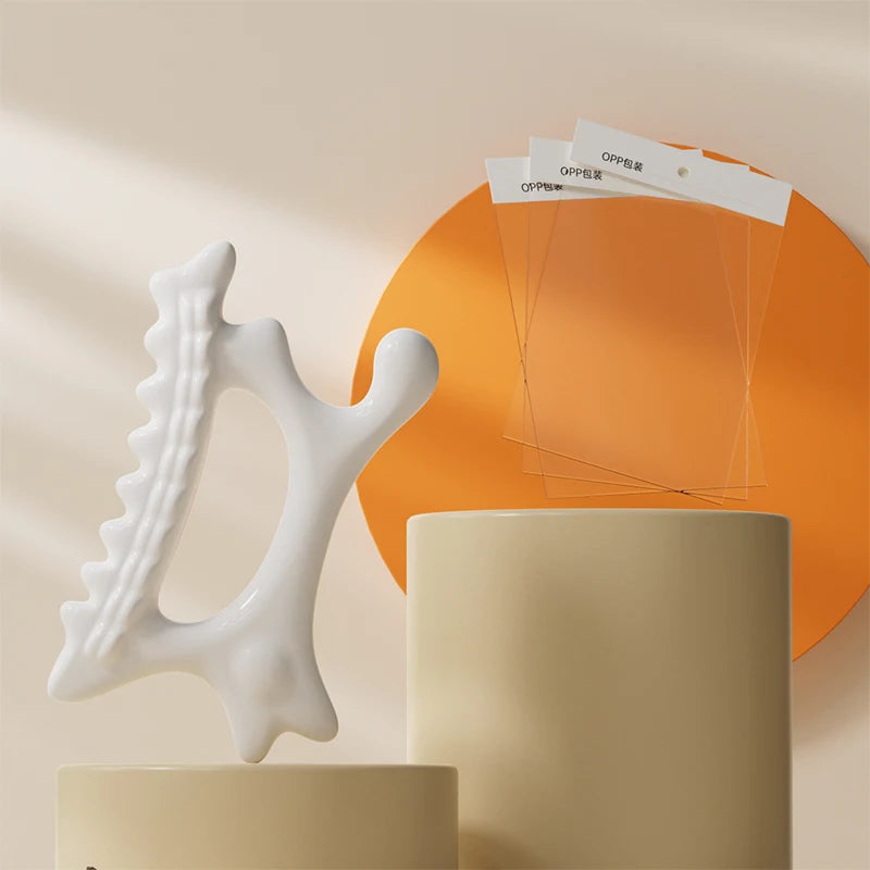 Tabla de masaje Gua Sha para mantenimiento Facial, placa de raspado de cuerpo completo portátil sin estática resinosa para mujeres y adultos, novedad de 2024