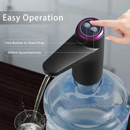 5 Gallon USB Charging Portable Water Dispenser: Automatic Electric Pump Suitable for Home, Office, and Outdoor Use