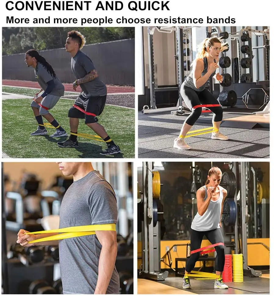 Bandas de Resistencia para Yoga, Piernas y Cadera – Set 5 Piezas