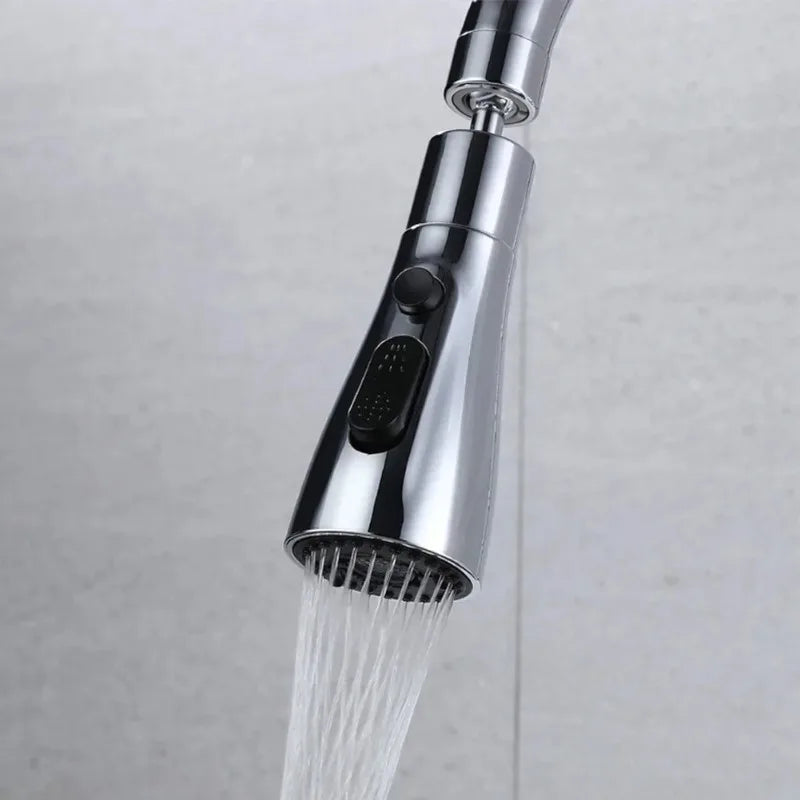 Boquilla rociadora para grifo extraíble de cocina, conexión de 1/2 ", 3 modos, ABS, ahorro de agua, lavabo de baño, cabezal rociador de ducha