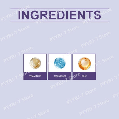 Gomitas Magnesio + D3 + Zinc – Sueño y Salud Ósea, Sabor Frambuesa