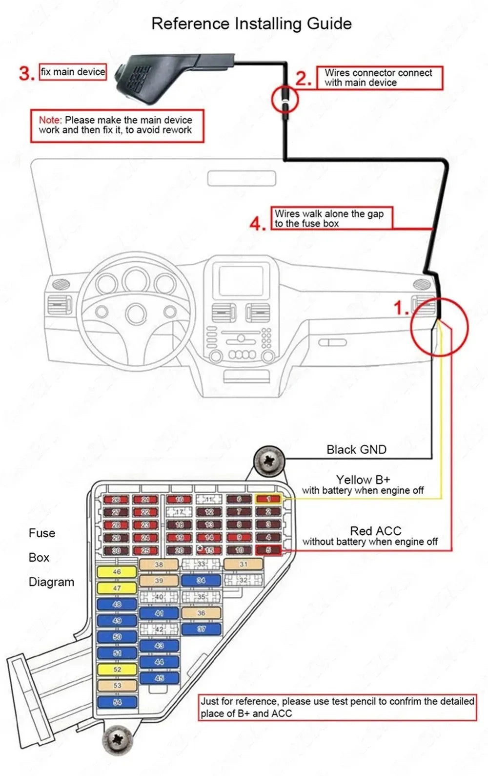 Cámara DVR para Coche WiFi | 4K 2160P / 2K 1600P | Monitor de Estacionamiento 24H | Control por App