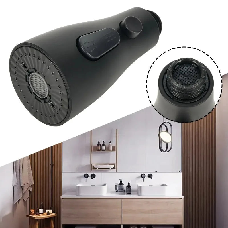 Boquilla rociadora para grifo extraíble de cocina, conexión de 1/2 ", 3 modos, ABS, ahorro de agua, lavabo de baño, cabezal rociador de ducha