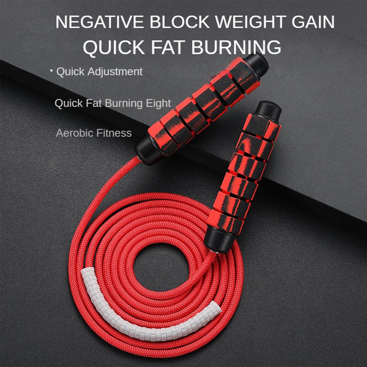 Cuerda para saltar, Crossfit, boxeo, cuerda para saltar pesada, asas de agarre de espuma para entrenamiento físico, entrenamiento de fuerza de resistencia
