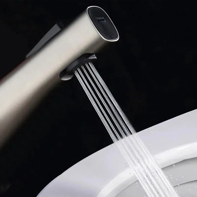 Rociador de bidé para inodoro de presurización, cabezal de ducha Universal de 4 pulgadas, accesorios de baño de mano para limpieza de WC, pulverizador de manguera de agua