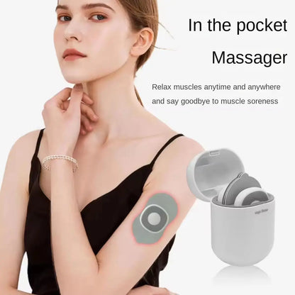 Mini Electric EMS Massager, Acupressure Patch for Neck, Stimulator, Pain Relief, Relaxation, Skin Filling and Relaxation