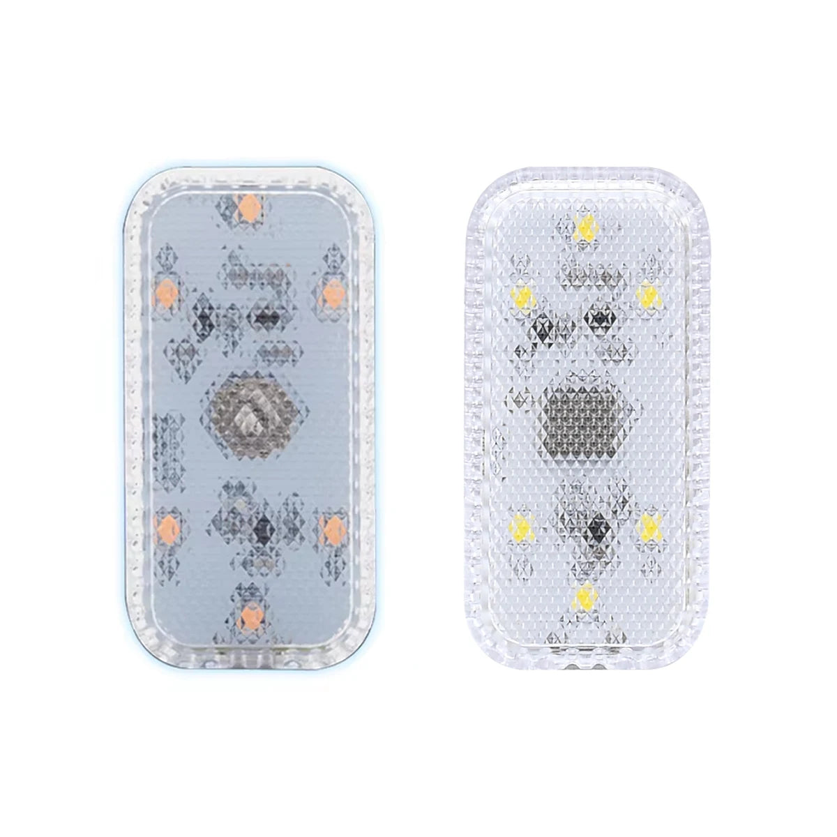 Tactile LED light, Mini Wireless Car Interior Lighting, Auto Roof Reading Lamp, Door Storage Box, Footwell, Trunk, USB Charging