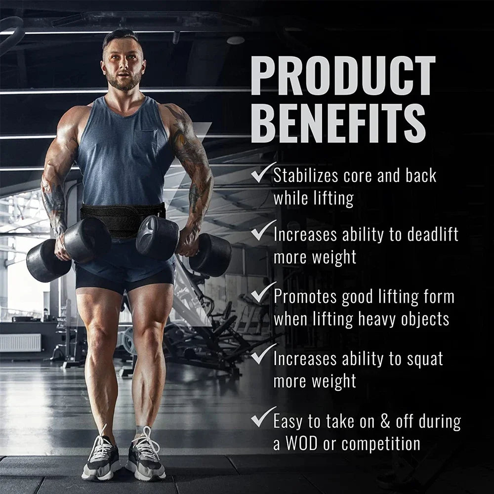 Cinturones de Levantamiento de Pesas para Fitness Deportivo, Soporte Lumbar para Entrenamiento en Gimnasio, Powerlifting, Entrenamiento de Fuerza, Sentadillas, Levantamiento de Pesas