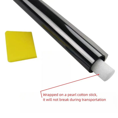 Láminas negras para ventana de coche VLT de 3M x 50CM, película tintada para ventana de casa, Protector Solar UV, películas adhesivas, caja de palo de algodón perlado PAC