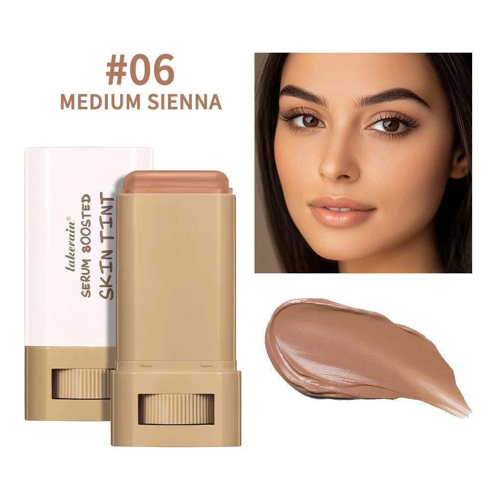 Base en Barra con Sérum – 6 Tonos, Alta Cobertura, Hidratante e Iluminadora