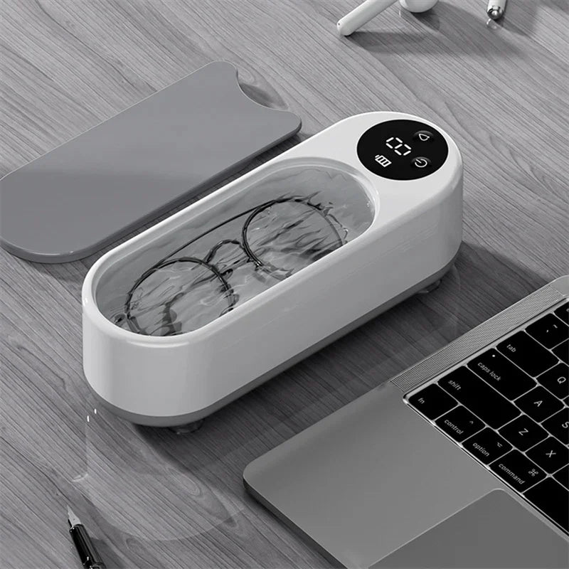 Portable Household Cleaning Machine, 450ml Ultrasonic Cleaner, Jewelry Cleaning Machine for Rings, Glasses, Makeup Brushes