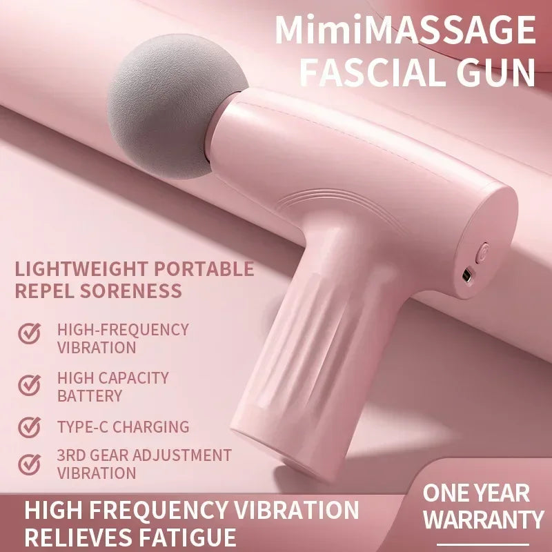 Mini Pistola de Masaje Muscular – Tejido Profundo y Fascia