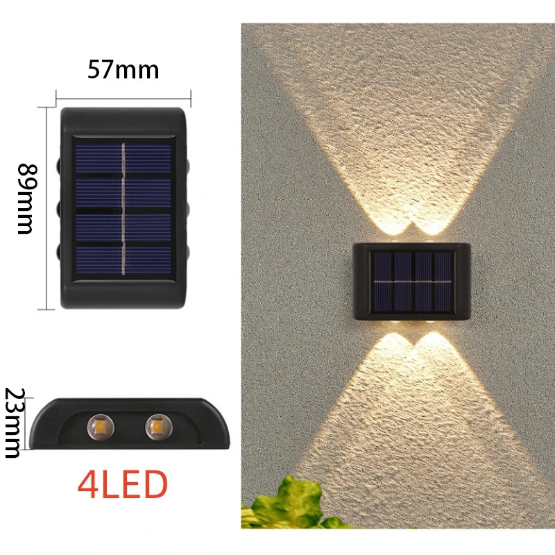 Outdoor Solar LED Light, Solar Lighting Sensor Lamp, Street Lights, Outdoor Garden Decoration, Garland, Waterproof Solar Collector