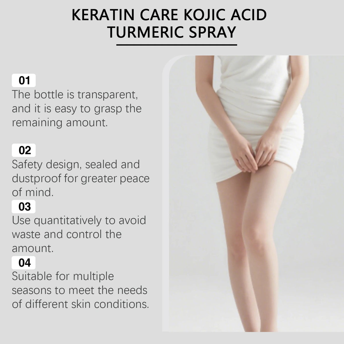 Spray Exfoliante Kójico con Cúrcuma | Cuidado Corporal