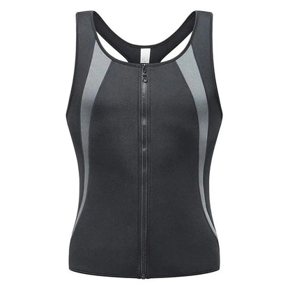 Men's Abdomen Reducer, Body Shaper, Sweat Promoter, Sauna Vest, Waist Trainer for Fitness, Tummy Slimming Shapewear, Fat Burner Tank Top