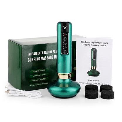 Smart Suction Medical Cupping Set, Beauty Massager, Glass Jars, Anti-Cellulite Cupping, Vacuum Slimming Guasha Massage