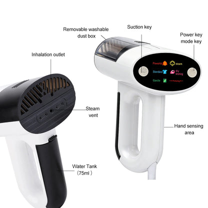 Vaporizador de Ropa Portátil 2 en 1 | Vapor y Seco 1000 W