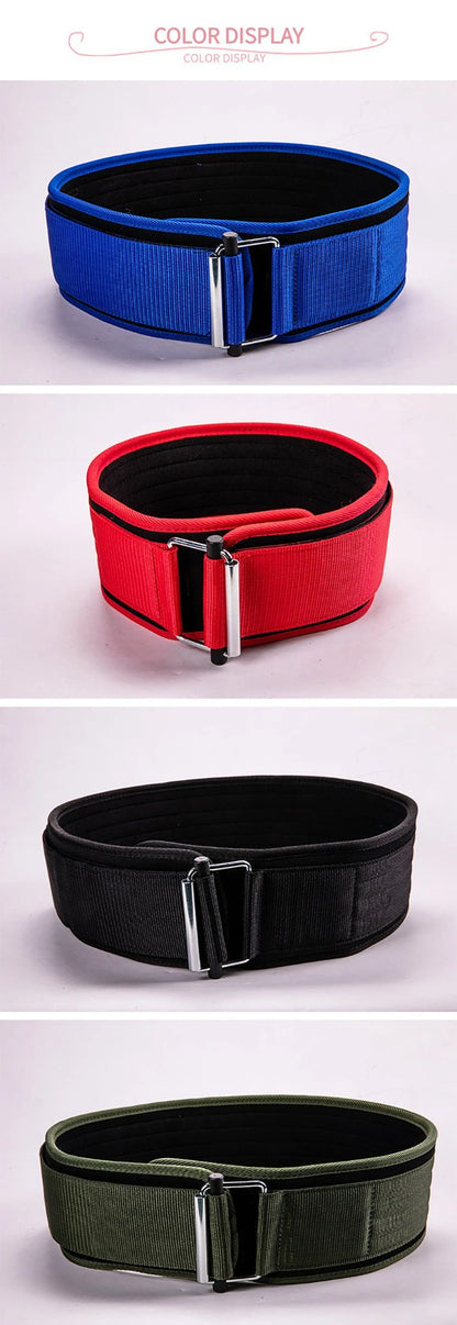 Cinturón de Levantamiento de Pesas con Hebilla Autoblocante – Nailon Ajustable, Soporte Lumbar | dayselect KD517
