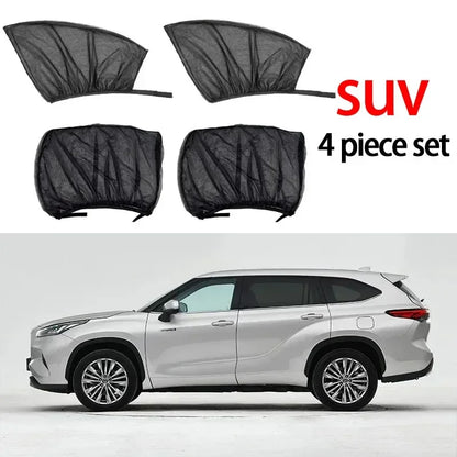 Parasol para Ventana de Auto | Mosquitera UV Premium | Set de 2 o 4 Uds. para Sedán y SUV
