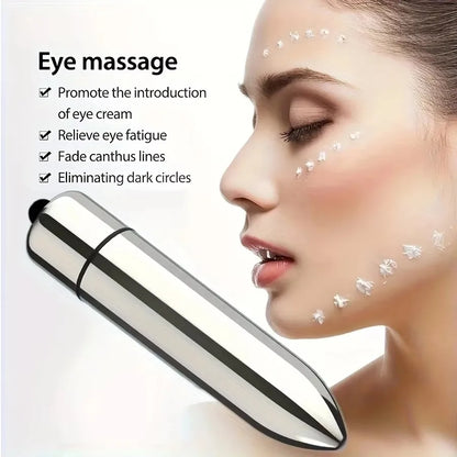 Mini Vibrating Massager, Facial and Eye Massage Treatment, Promotes Lotion Absorption, Portable for Home and Travel, Beauty Tool, 1 pc.