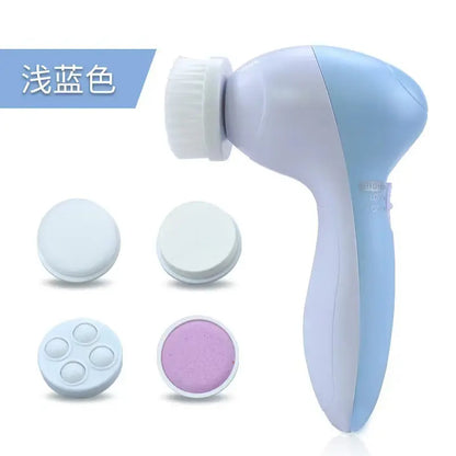 5-in-1 Electric Facial Cleanser, Facial Cleansing Brush, Washing Machine, Spa, Skincare, Massager, Blackheads, Facial Cleansing Tools