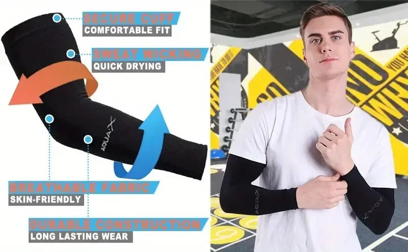 3 pares de fundas de protección solar transpirables, cubiertas de protección UV para brazos, usos para deportes, conducción, escudo de aventuras al aire libre